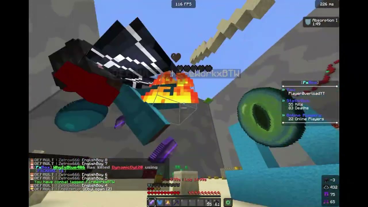 Minecraft elytra pvp edit #1 #viral #minecraft