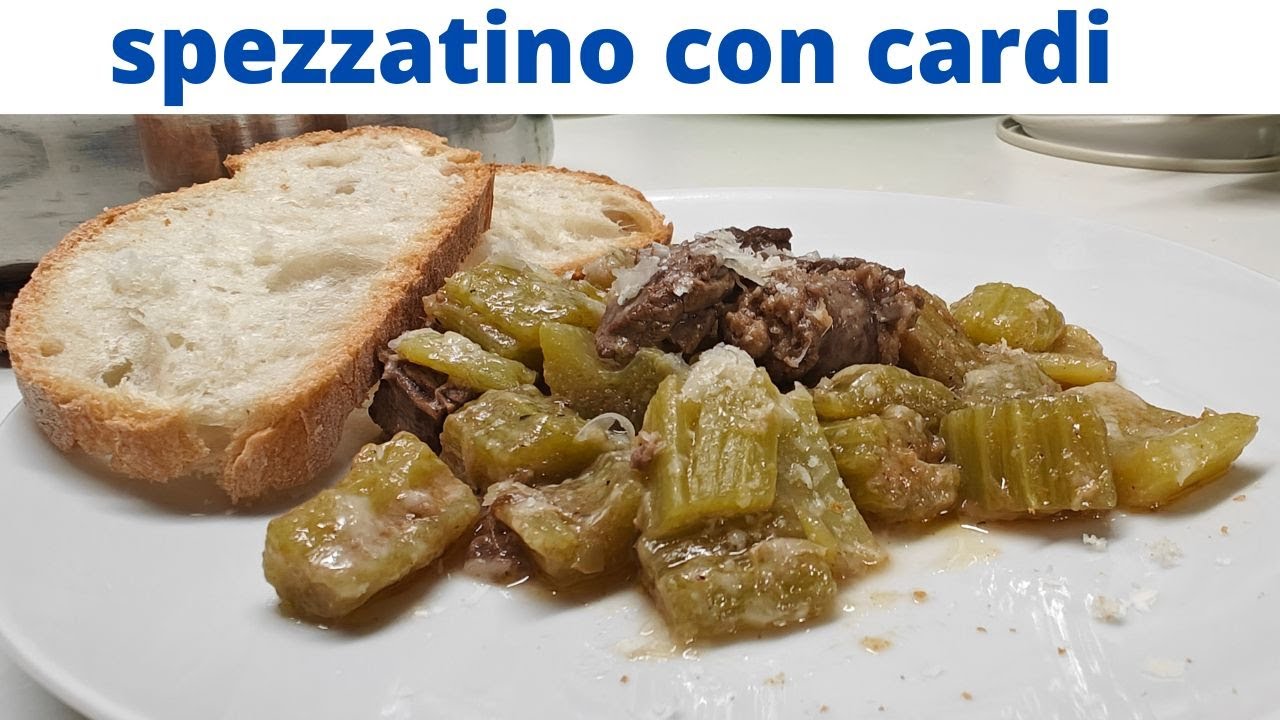 spezzatino di carne con cardi... o gobbi... semplicemente squisito...