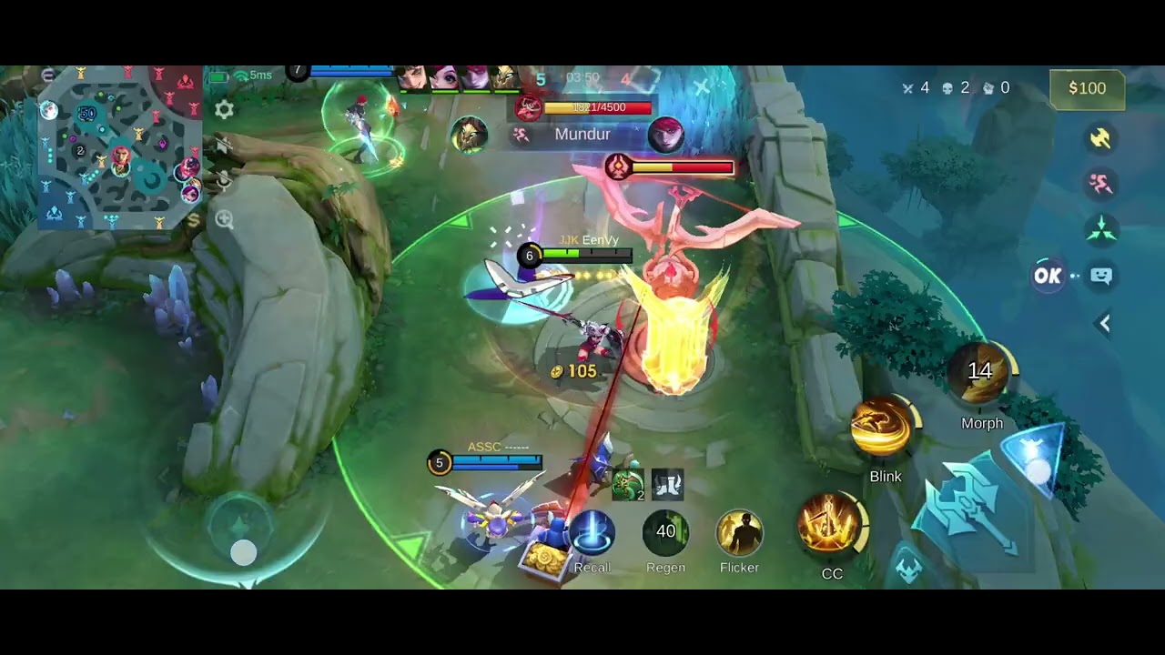 GAMW PLAY FREYA GOLD LINE|| DARI AWAL KENA GANK!! DI GENDONG NANA 🤣🤣 - Mobile Legenfs
