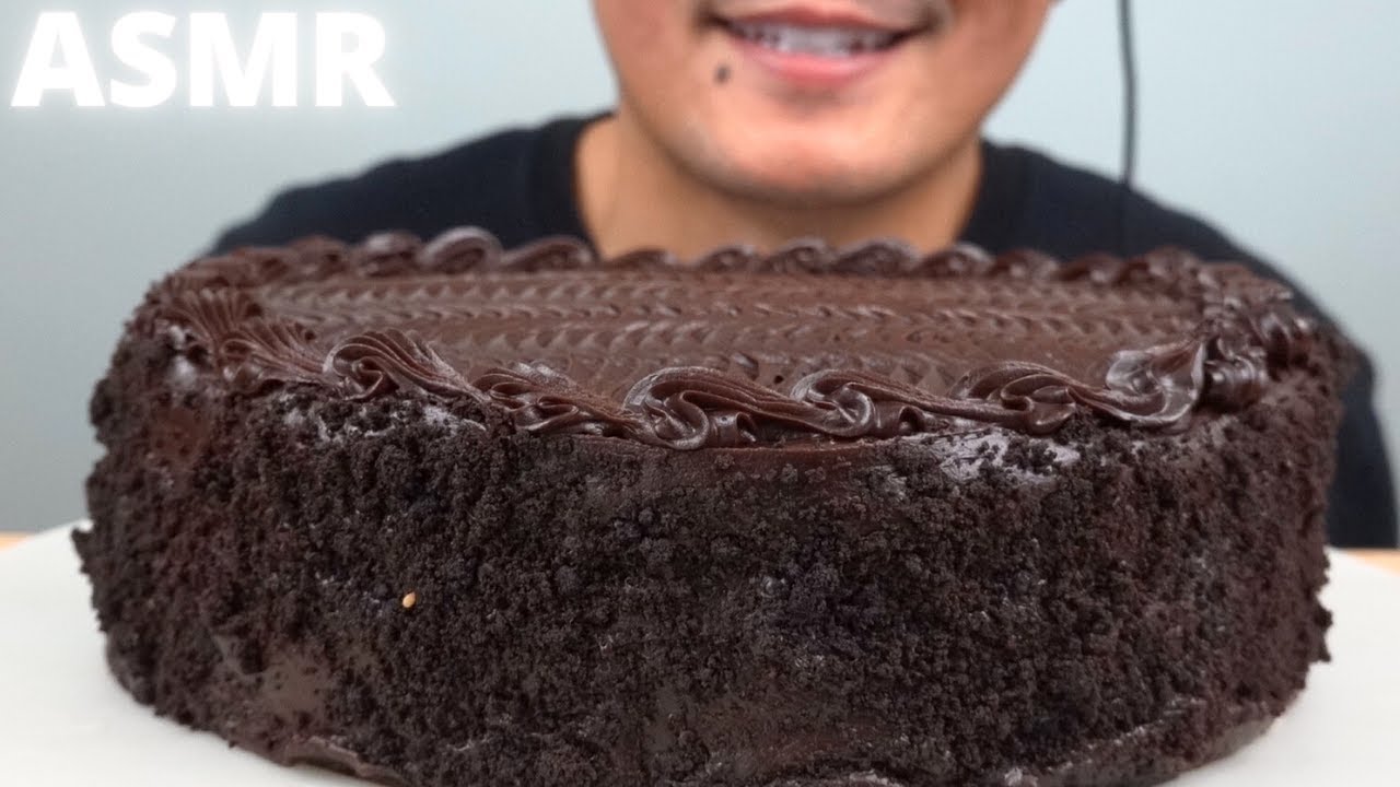 ASMR | Costco Chocolate Mousse Cake | The Hangry Mole Eating Show