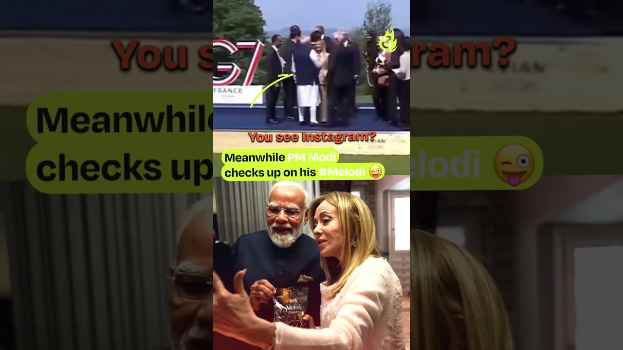 G7 family photo drama in the making! #briefchaat #narendramodi #donaldtrump #giorgiameloni #viral
