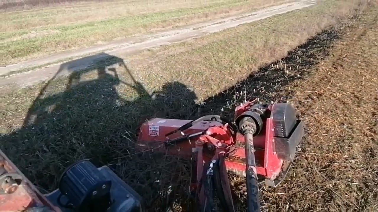 Malčiranje živice | PANEX AGL 165 B | Zetor 3511 | malčer na ruci | bočni malčer
