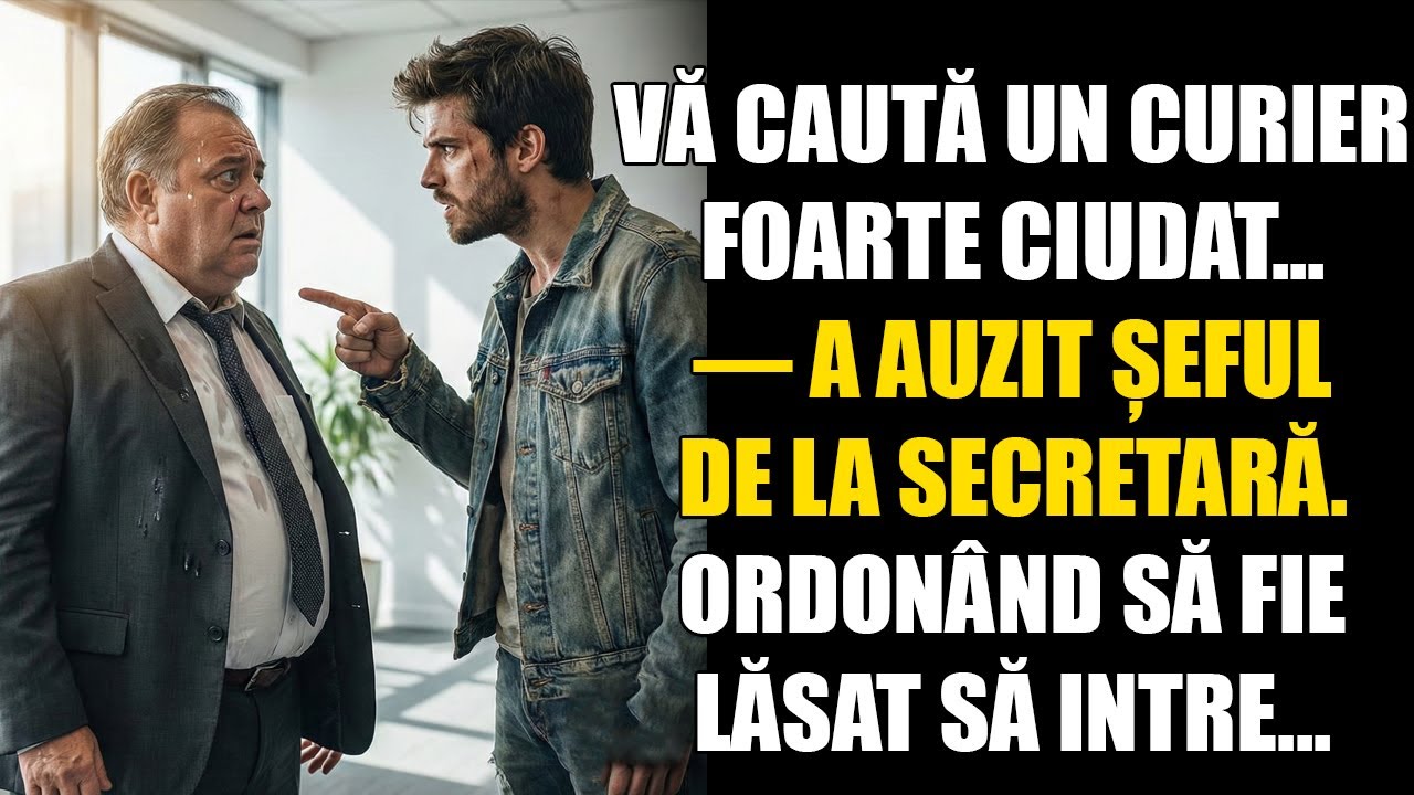 Vă caută un curier foarte ciudat... — a auzit șeful de la secretară. Ordonând să fie lăsat să intre