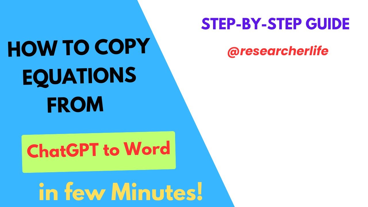 How to copy equations from ChatGPT / Gemini in the Word file | Beginner-friendly Tutorial