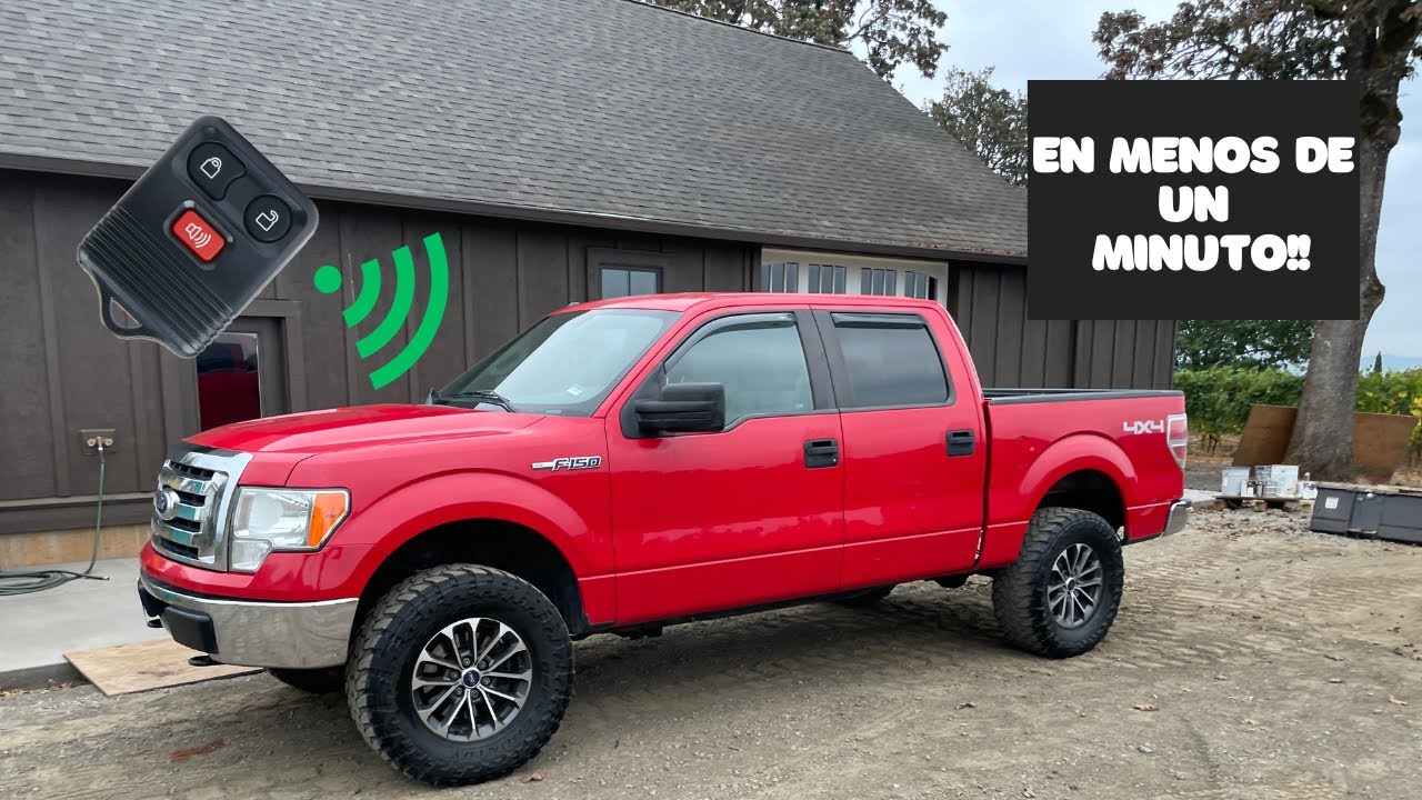 Como programar un control remoto nuevo a tu FORD F-150 (2009-2014) tus llaves  👌🛻