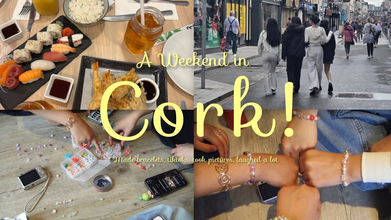 [VLOG] Weekend in Cork !! Visit castles, mukbang, made bracelets and sightseeing 