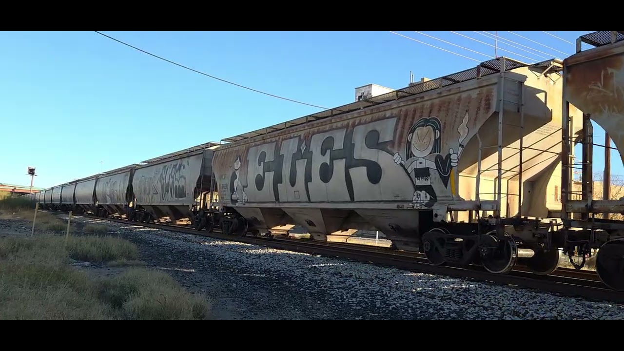 Ferromex westbound manifest train heading back to Mexico after departing Alfalfa yard in El Paso TX 