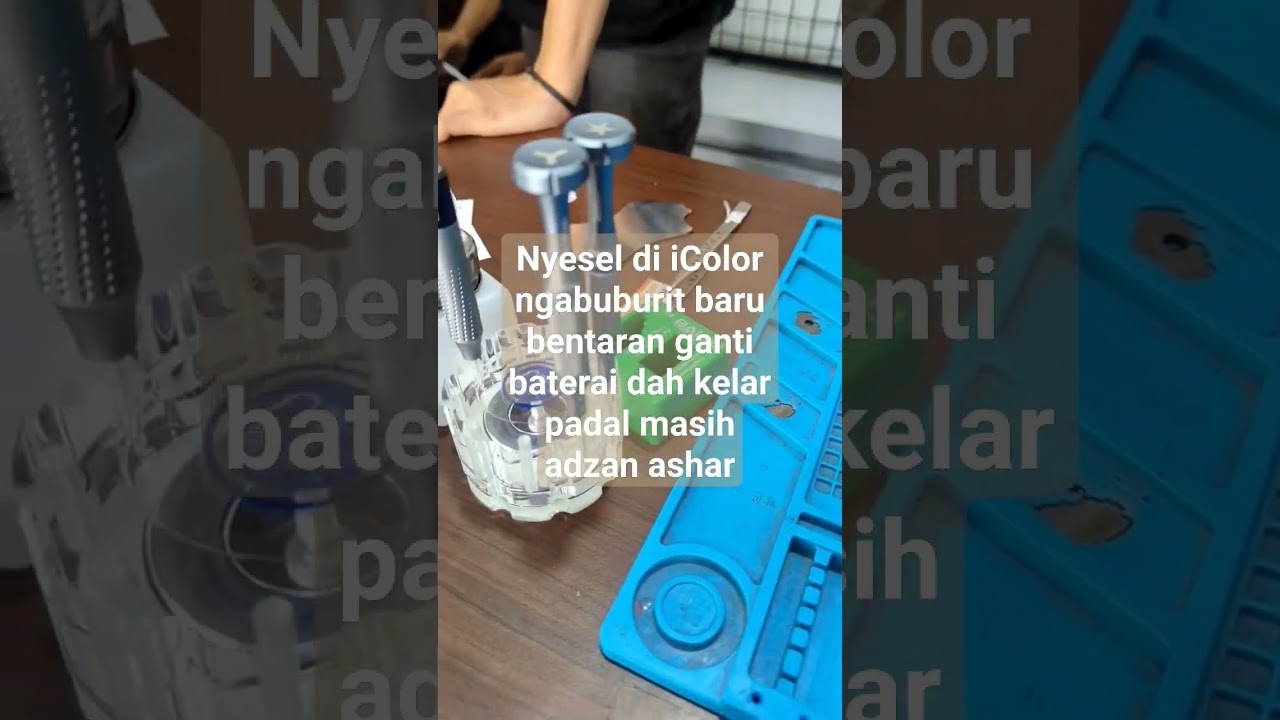 nunggu magrib di @icolorservice gak cocok ternyata gaes, bentaran doang ganti baterai super cepat