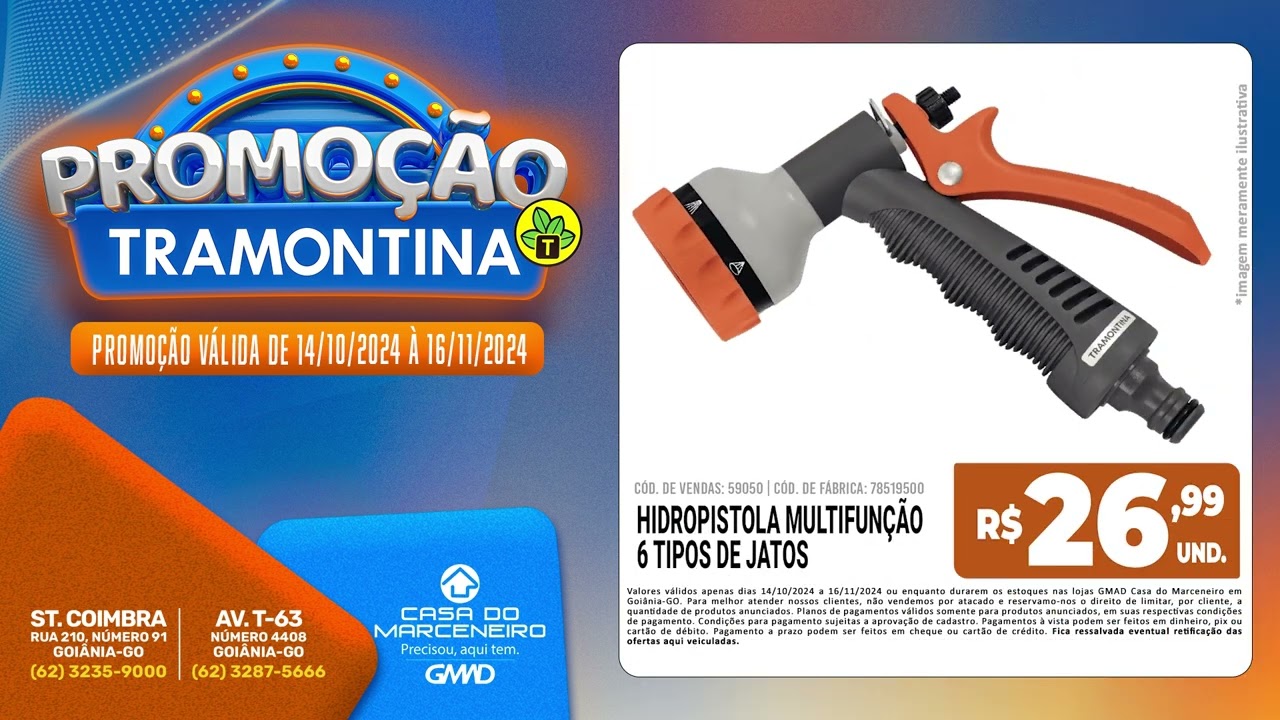 PROMOÇÃO DE FERRAMENTAS TRAMONTINA – GOIÂNIA-GO
