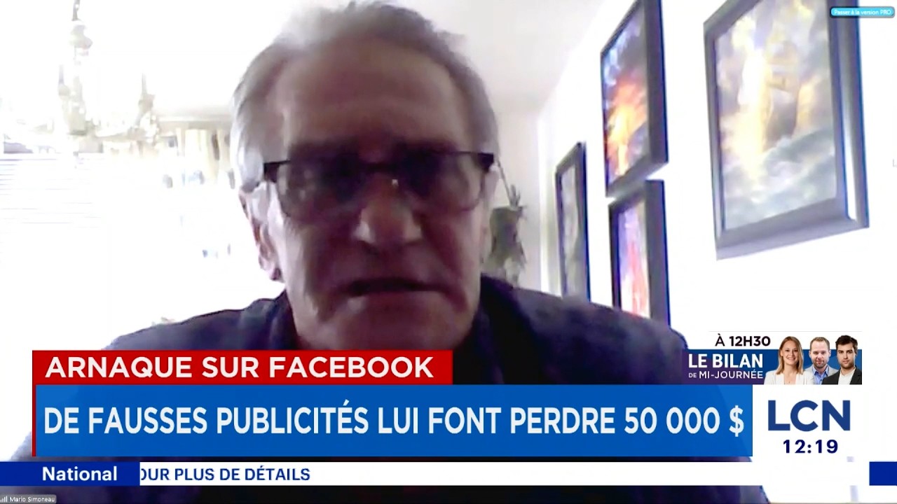 Arnaque sur Facebook: il perd 50 000$ à cause de fausses publicités