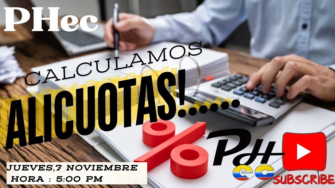 Calculamos alícuotas