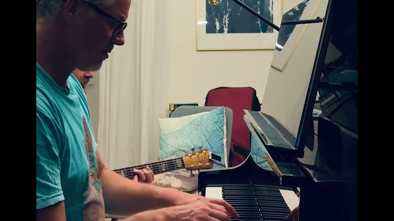 You're so beautiful rehearsal, Andy Jans-Brown with Dan Brown on piano.