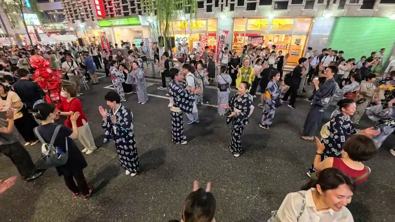 【好きになった人】（都はるみ）　2025年「第28回新橋こいち祭」盆踊り1日目28　柳通り第二部　東京都港区