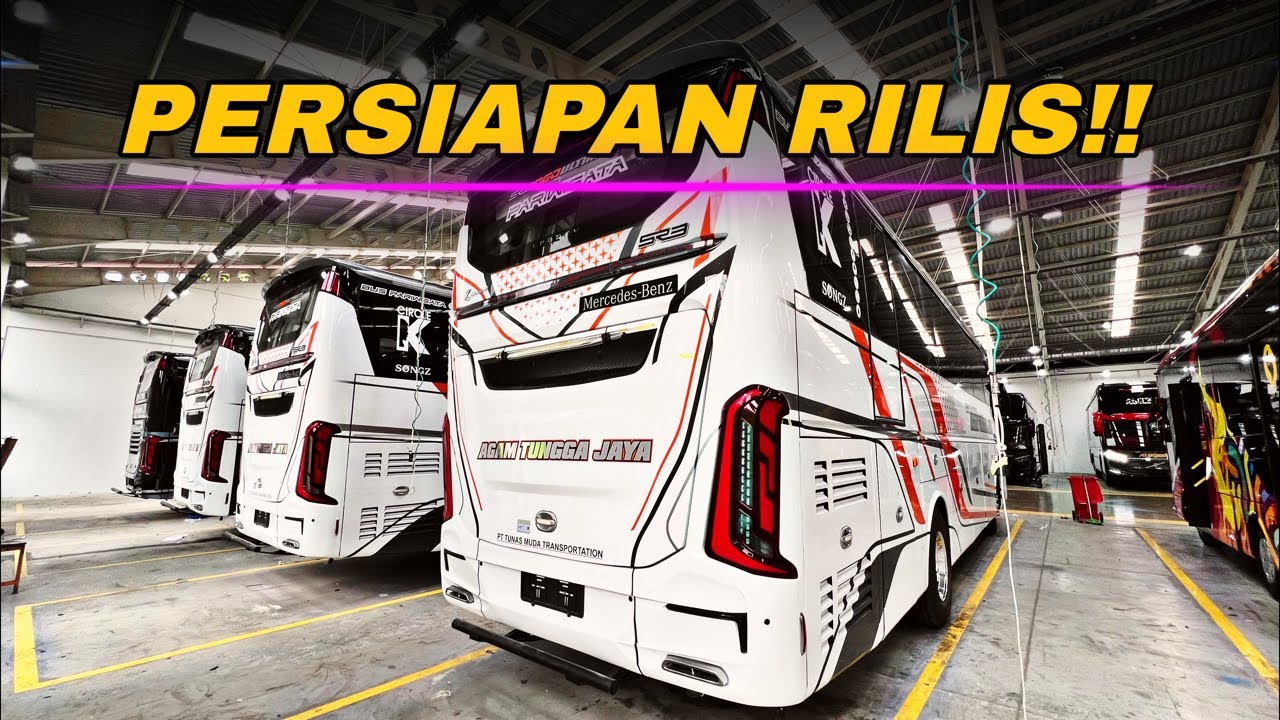 STJ divisi Pariwisata!! Agam Tungga Jaya Persiapan untuk Delivery dari karoseri Laksana