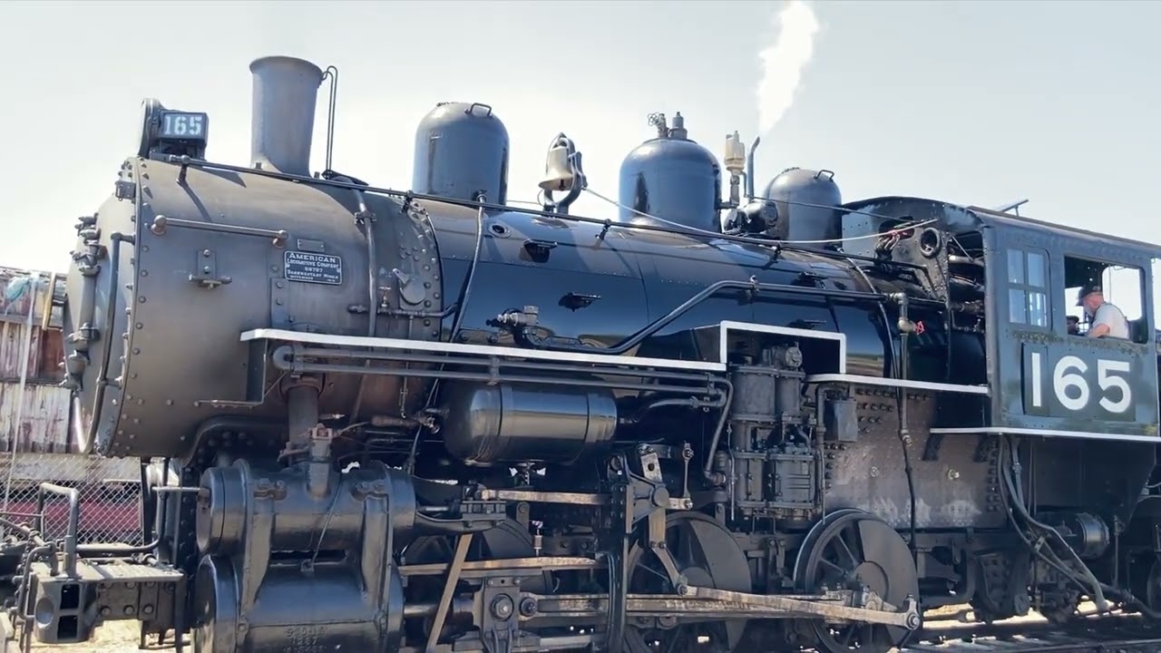WP165 0-6-0 Steam Train Engine at the Western Pacific Railroad Museum | 2024