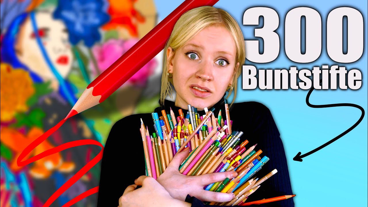 300+ Buntstifte in 1 BILD! | Art Challange!