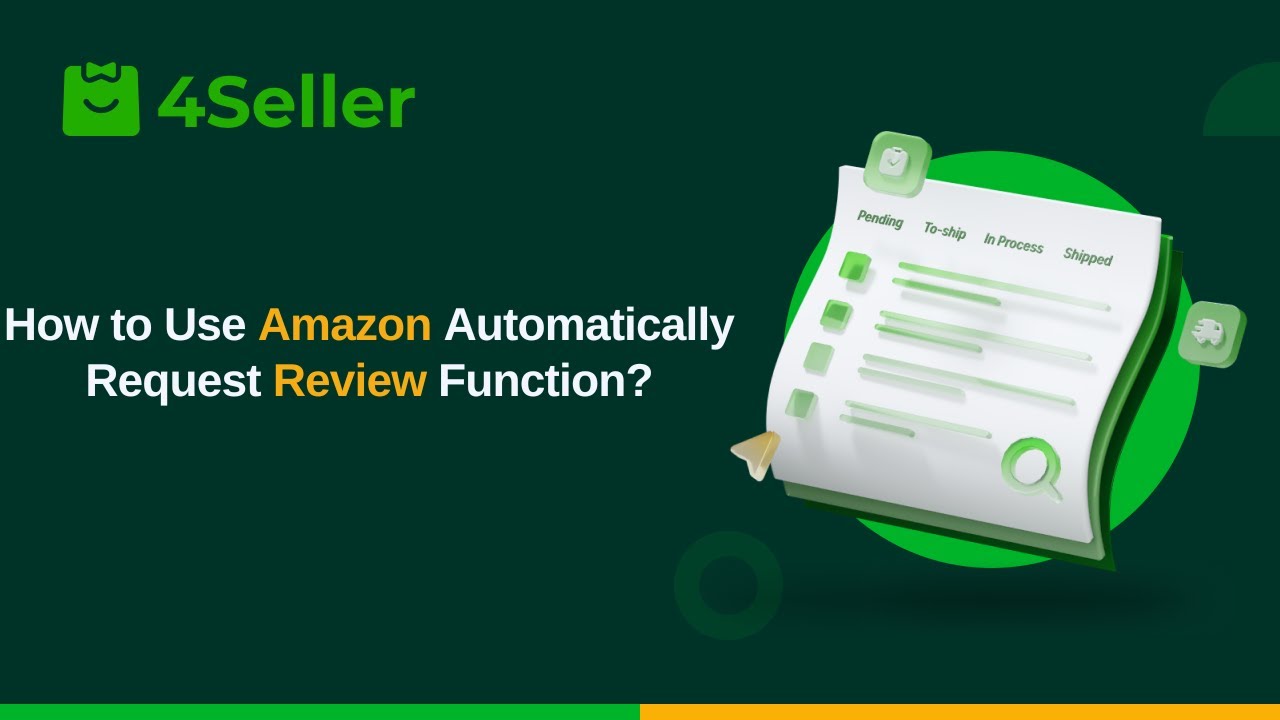 NEW from 4Seller: Auto-Review Requests for Amazon FBM Orders! 🚀