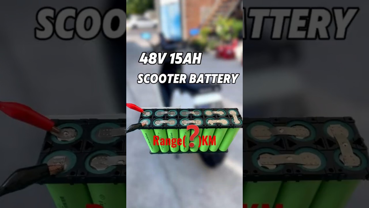 I Built a 48V Scooter Battery and Tested the Range!