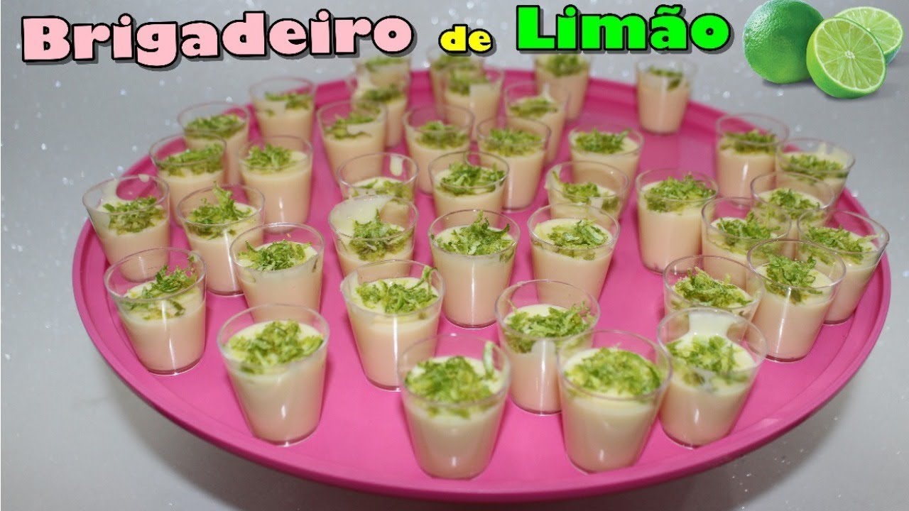 Brigadeiro de limão de copinho
