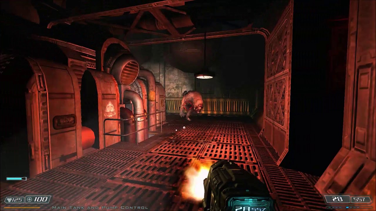 Doom 3 [BFG Edition] — Зона 12: Монорельсовый мост