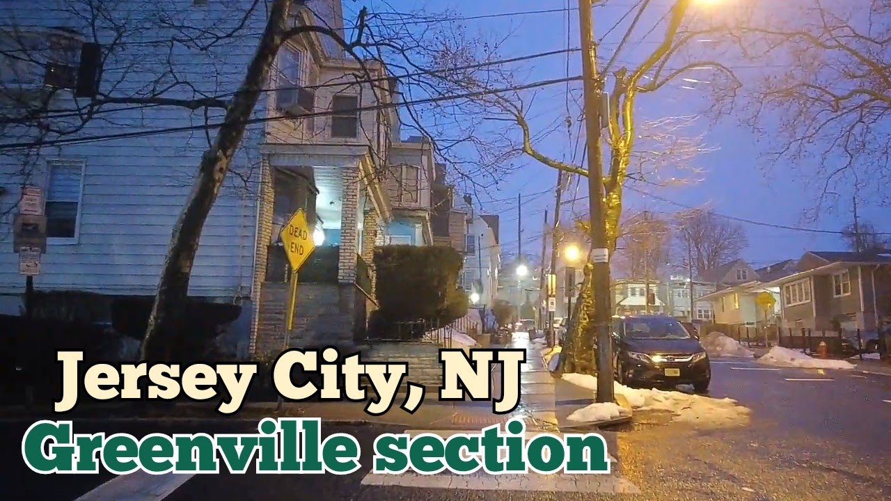 Evening walk in Jersey City, NJ in the Greenville section | Richard Street Station walking west
