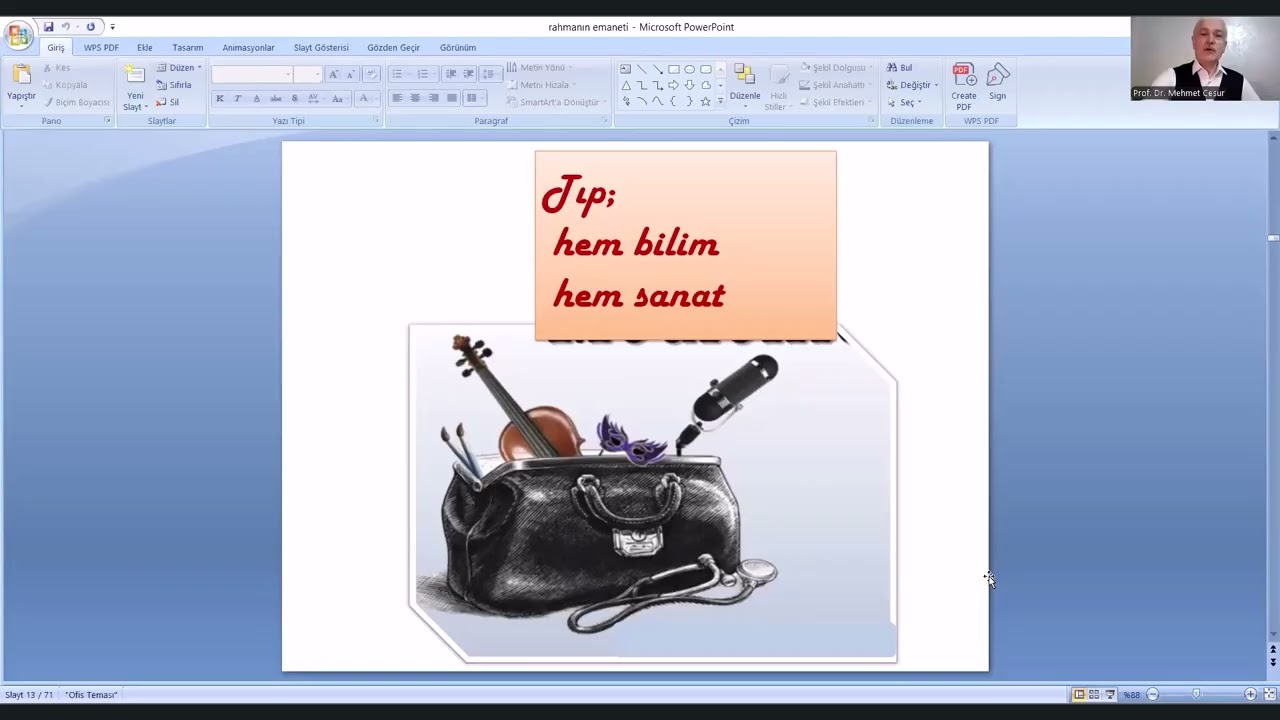 Prof  Dr  Mehmet CESUR   RAHMANIN  EMANETİ OLARAK HASTA