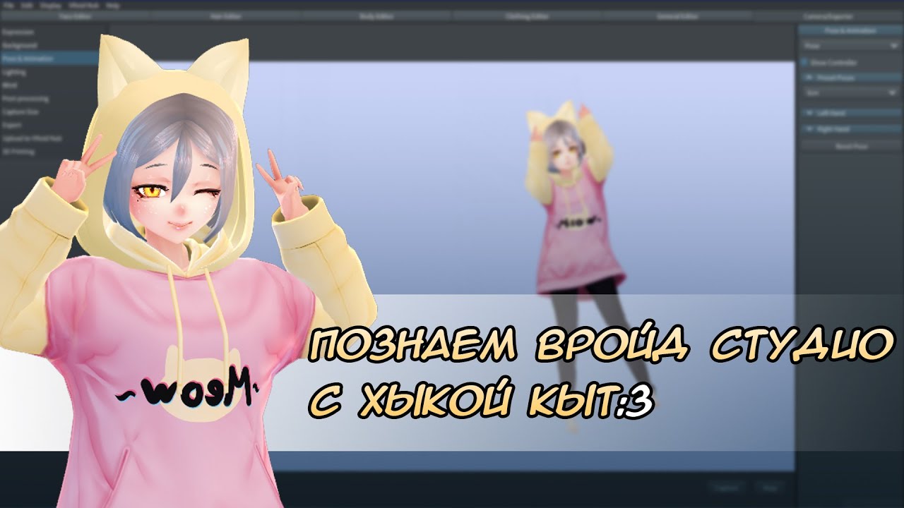 Интерфейс Vroid studio | #1 | Hika Kot Vtuber