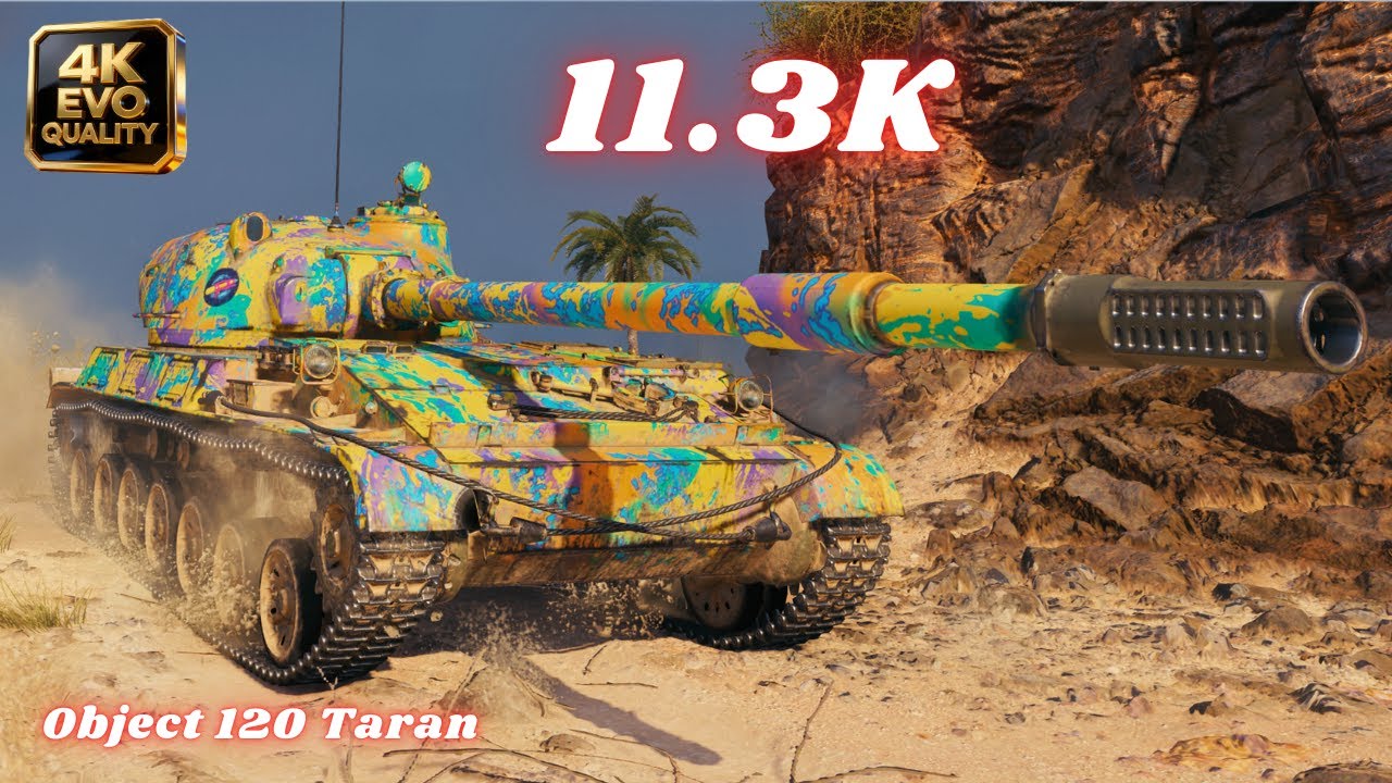 Object 120 Taran 11.3K Damage 5 Kills | World of Tanks | Mir Tankov