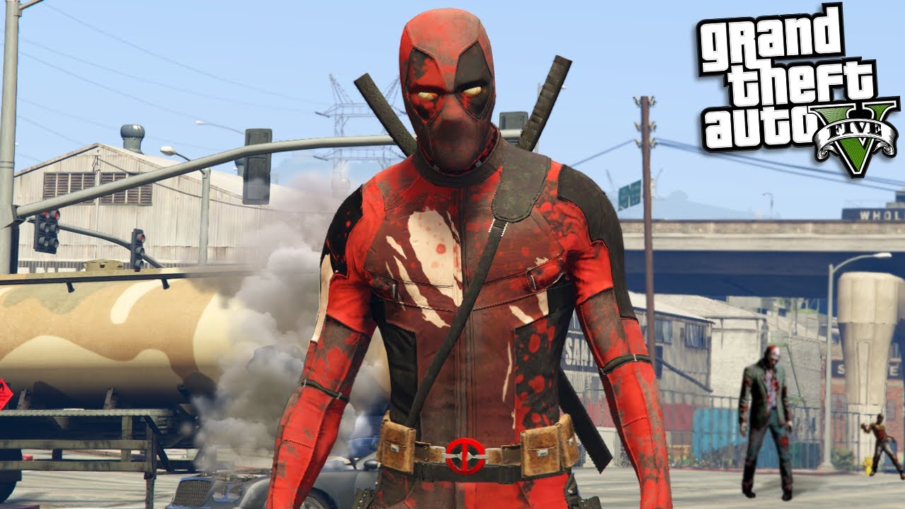 ДЭДПУЛ становится ЗОМБИ (Модификации GTA 5)