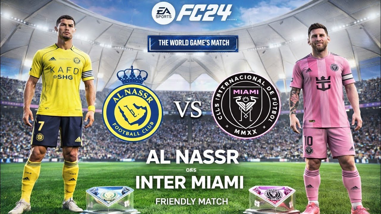 FC 24- Inter Miami vs Al Nassr ft. MESSI, RONALDO | THE BEST