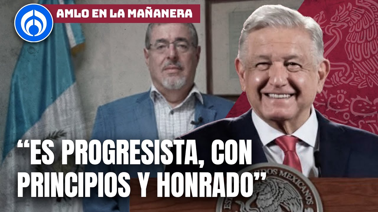 Estoy muy contento porque ganó Bernardo Arévalo las elecciones en Guatemala: AMLO