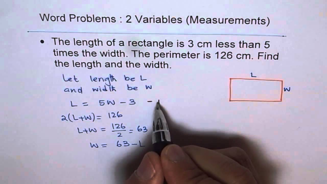 Determine Dimensions of Rectangle Wordproblem | MPM2D