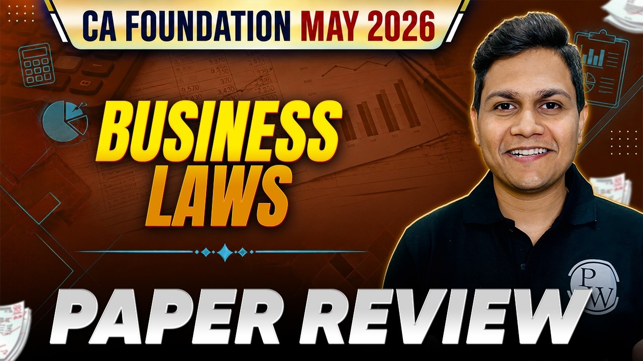 CA Foundation Business Laws: Paper Review | Law Exam Review | May 2026 | CA Nikesh Agrawal