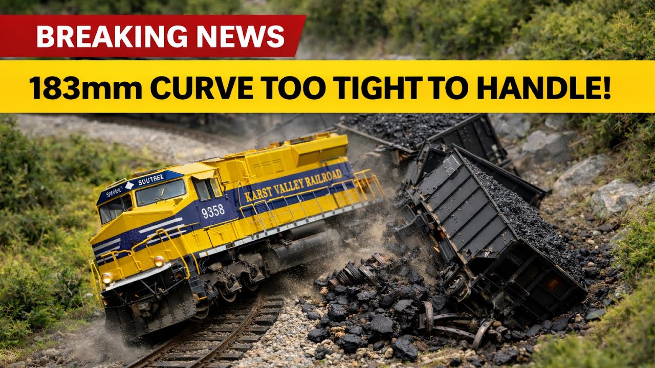 N Scale 183mm Curve Test: Why 6-Axle Locomotives Derail on KATO Unitrack