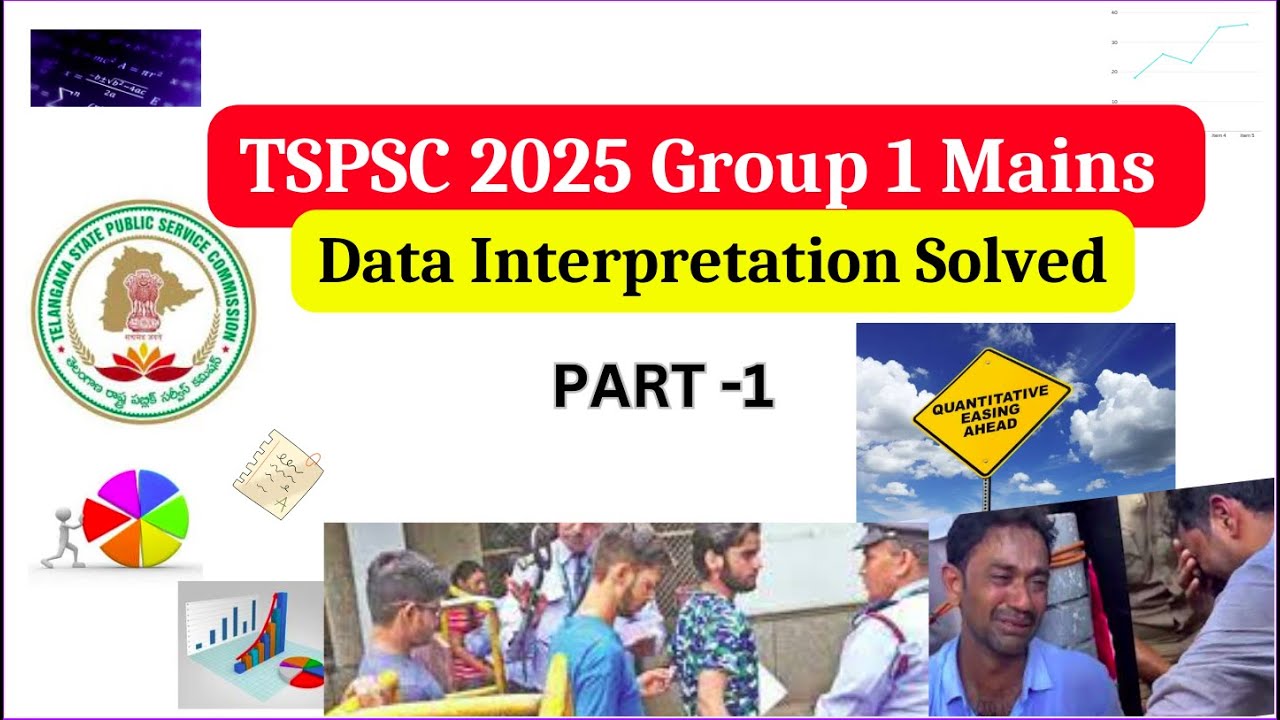 TSPSC 2025 Group 1 Mains Data Interpretation Paper SOLVED in Telugu | Quant Tips & Tricks
