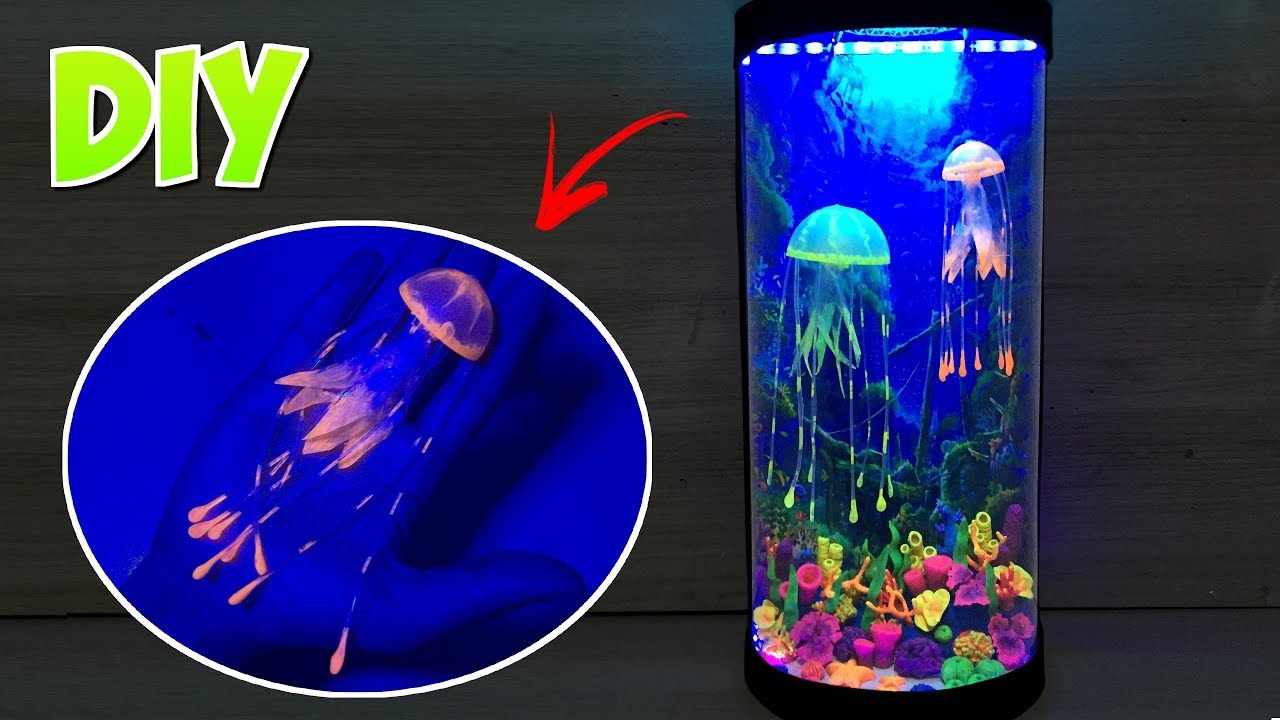DIY - Tanque de Águas-vivas fluorescentes.