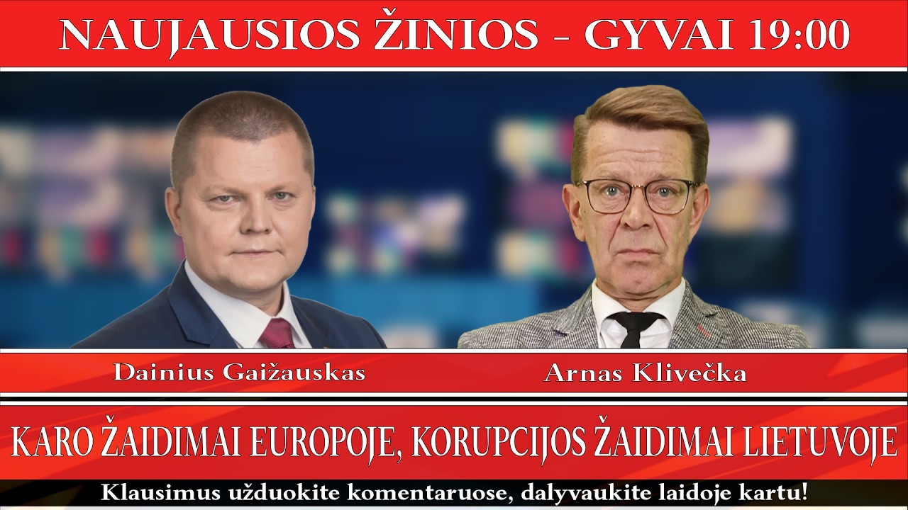 Karo žaidimai Europoje, korupcijos žaidimai Lietuvoje - GYVAI - 2026-02-09.