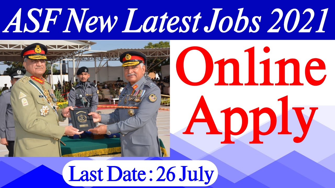 ASF New Latest Jobs 2021 || Online Apply