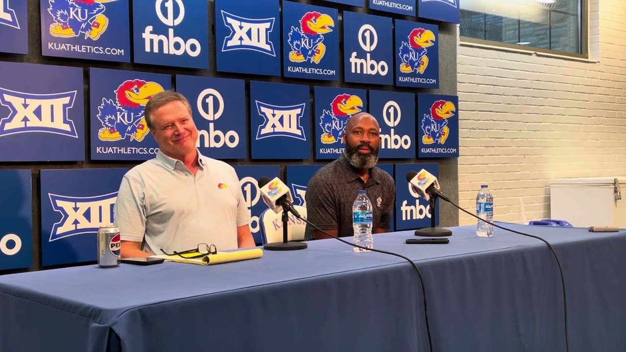 Bill Self and Jacque Vaughn discuss Vaughn joining the staff