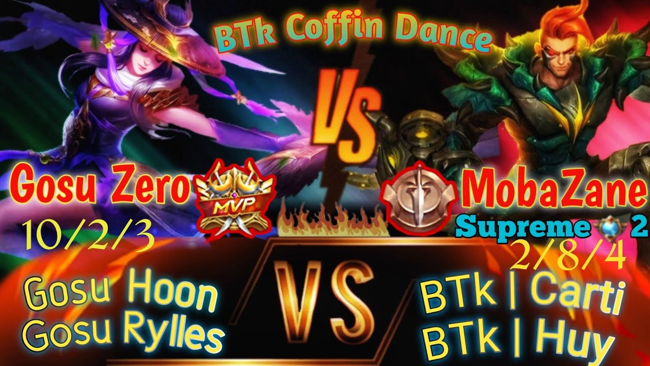 BTK |  MobaZane totally destroyed by Gosu Zero | Fanny Vs Claude | Gosu Ft Rylles VS BTK | Mlbb 2020