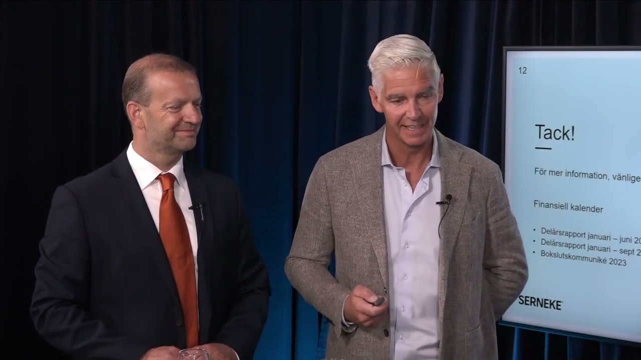 Serneke | Rapportpresentation Q1 med VD Michael Berglin & CFO Anders Düring