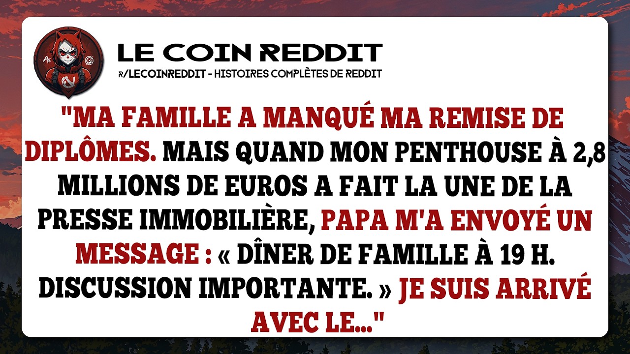 Ma famille a manqué ma remise de diplômes. Mais quand mon penthouse à 2,8 millions de euros a fait