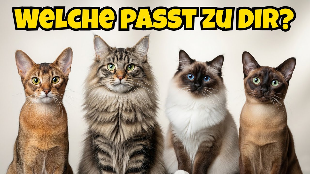 Abessinier, Norwegische Waldkatze, Heilige Birma, Burma-Katze. Welche KATZENRASSE passt zu DIR?