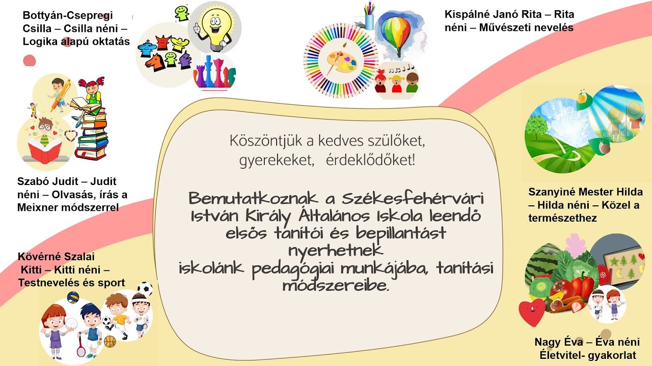 Bemutatkoznak a Székesfehérvári István Király Általános Iskola leendő elsős tanítói.