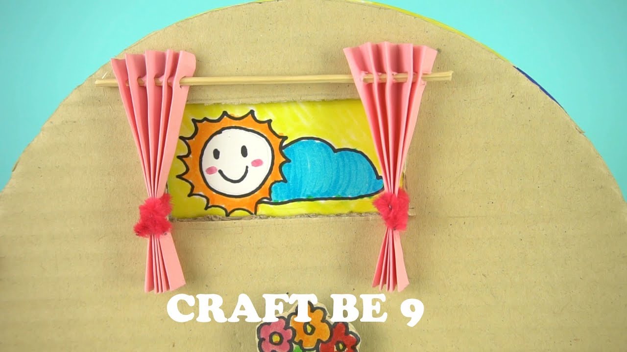 CRAFT AND FUN - How to make Easy weather whell with Cardboard/Craft