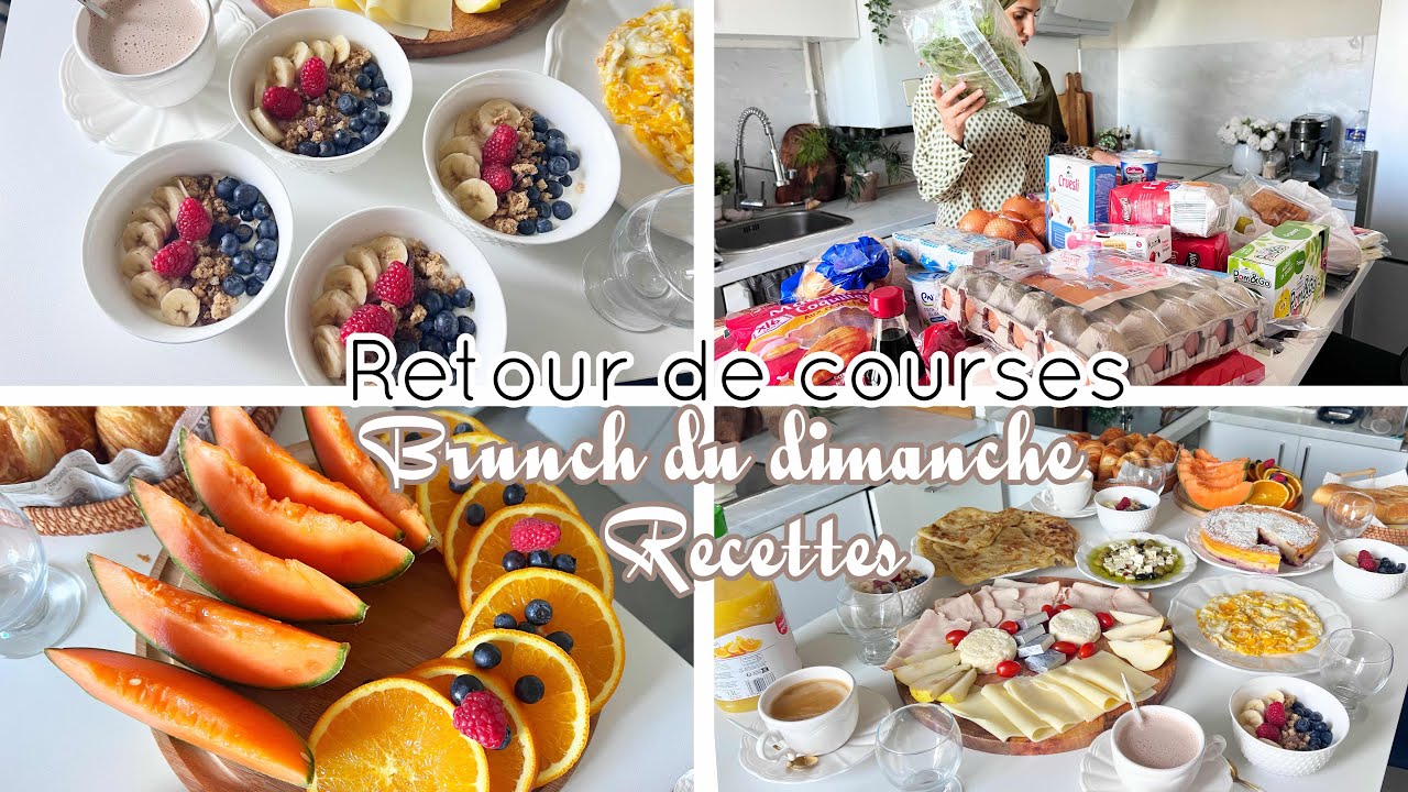 Brunch du dimanche/Recettes & Retour de courses