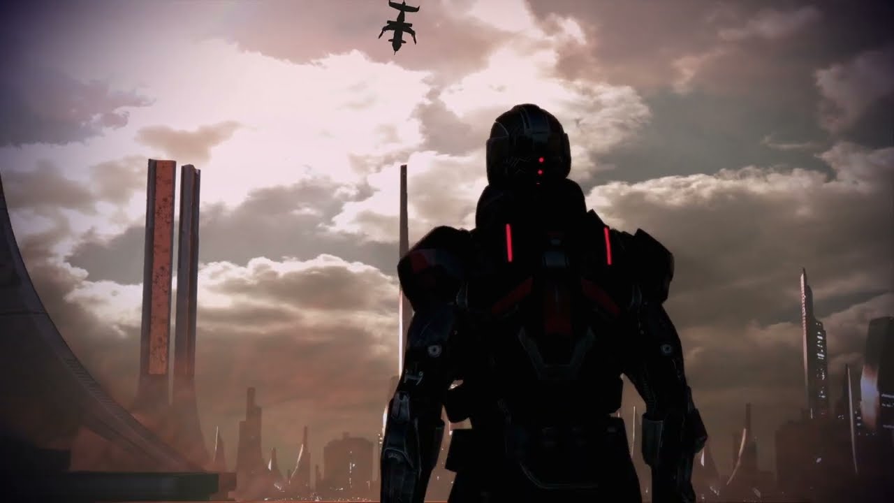Mass Effect 3 - Thessia Falls scene