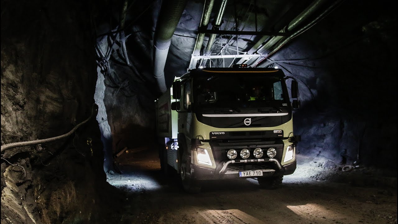 Volvo Trucks - The world's first self-driving truck in an underground mine