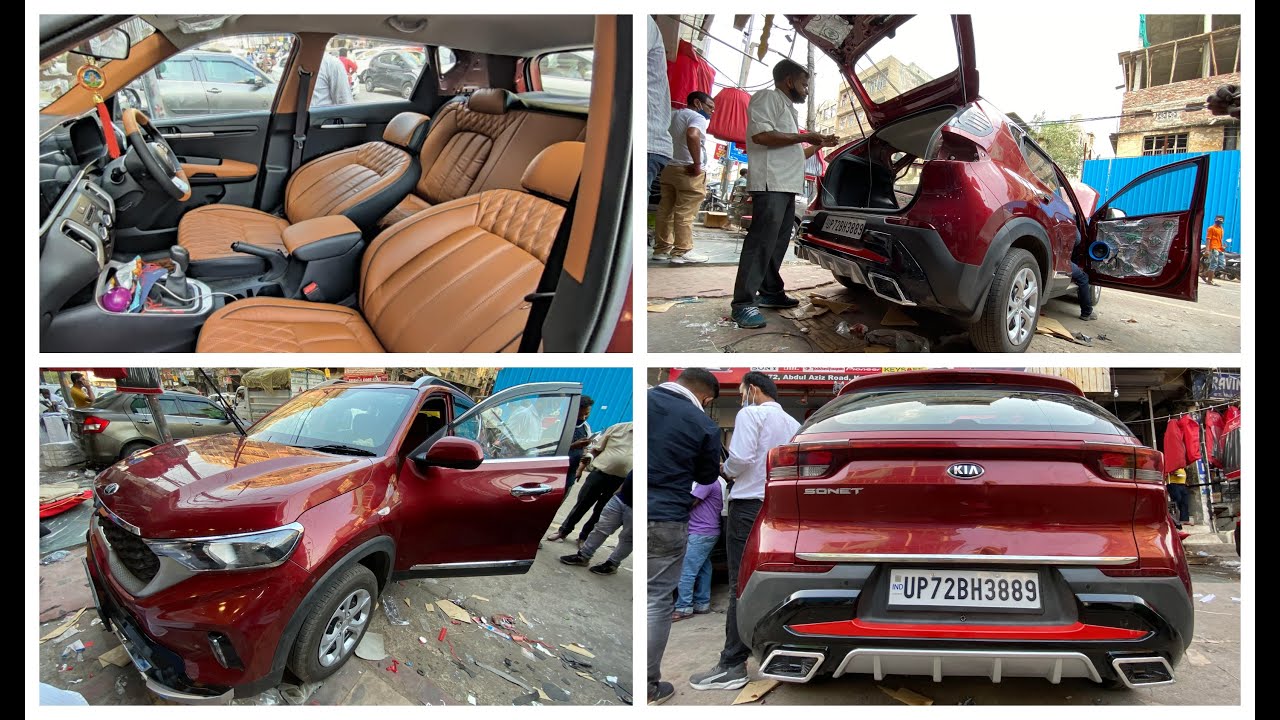 Kia Sonet 2021: Full Interior and Exterior Modification - पूरा अच्छे से 🗣 | Kia Sonet Modified HTK
