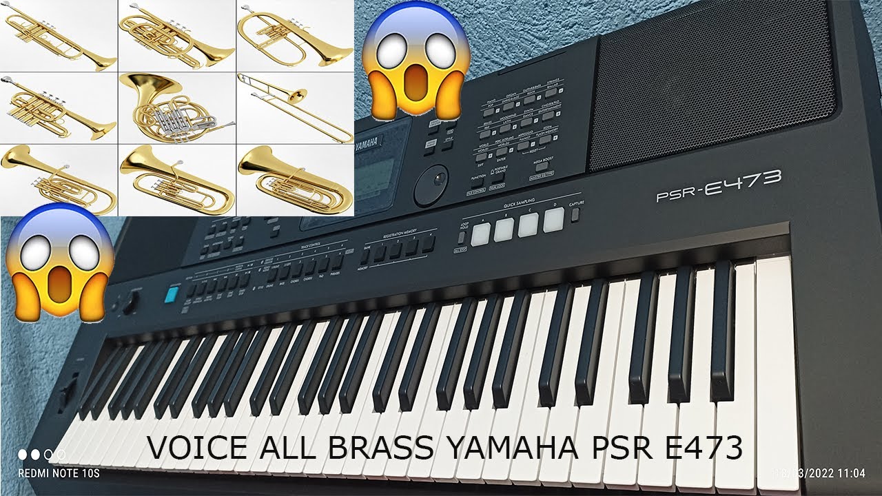 VOICE CATEGORY BRASS YAMAHA PSR E473